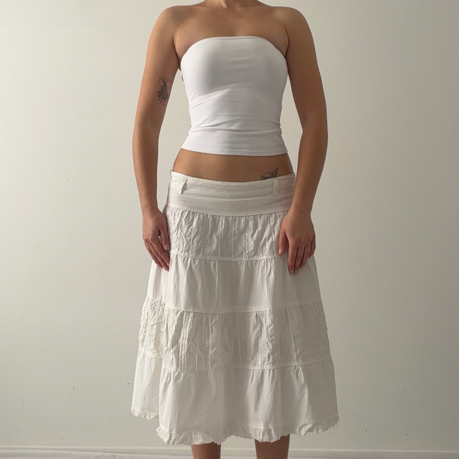 Viva Tiered Midi Skirt | 8-10