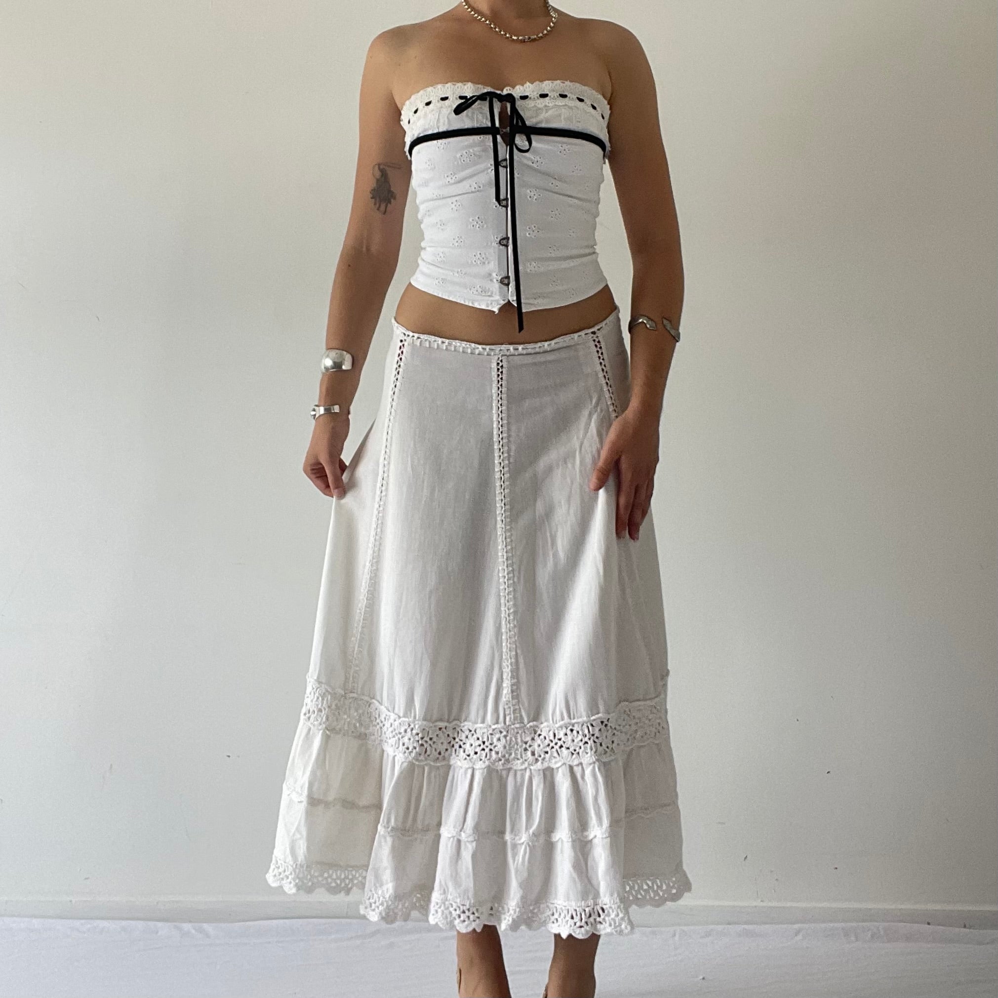 Sanvra Crochet Tiered Skirt | 6-12