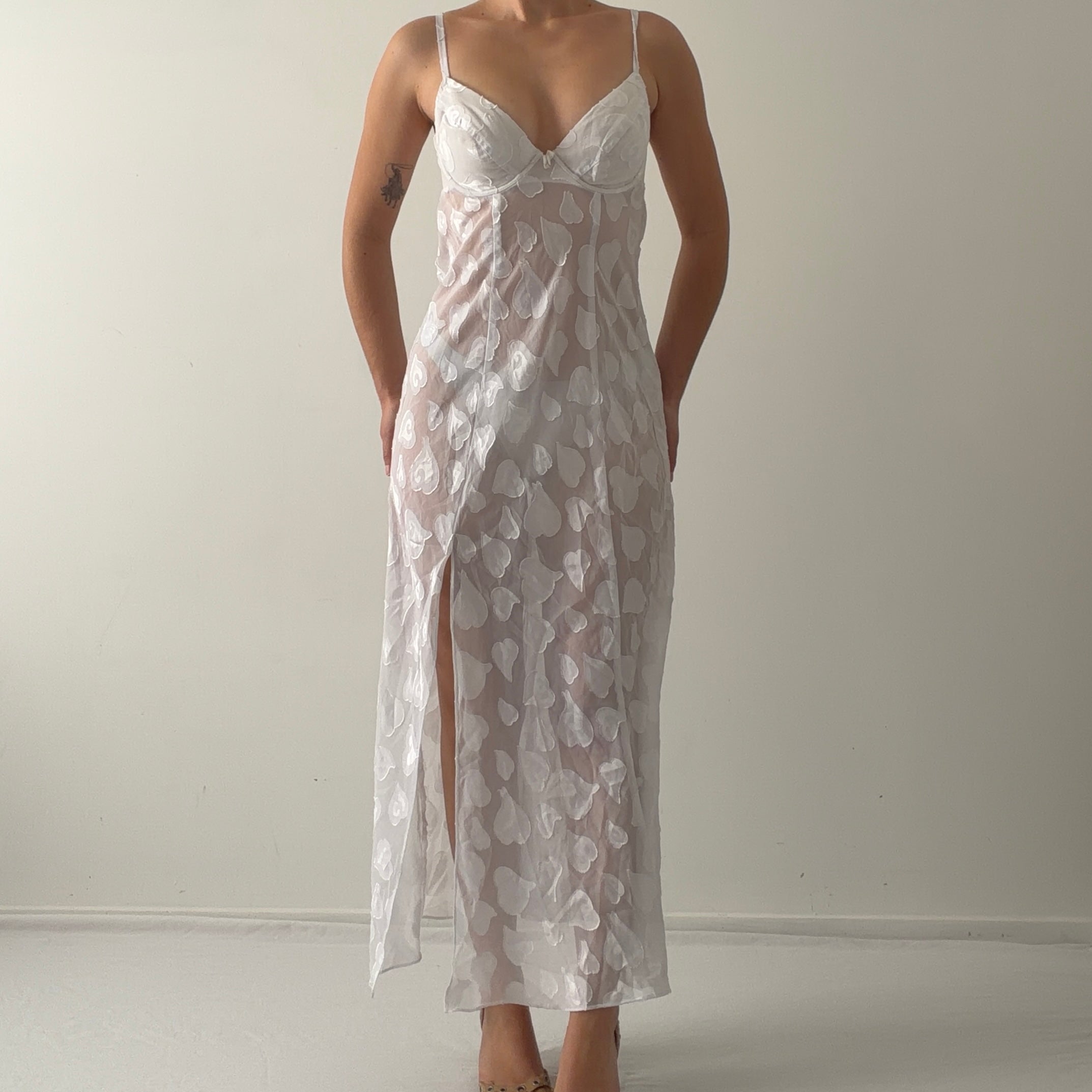 Victoria's Secret Maxi Slip Heart Dress | M
