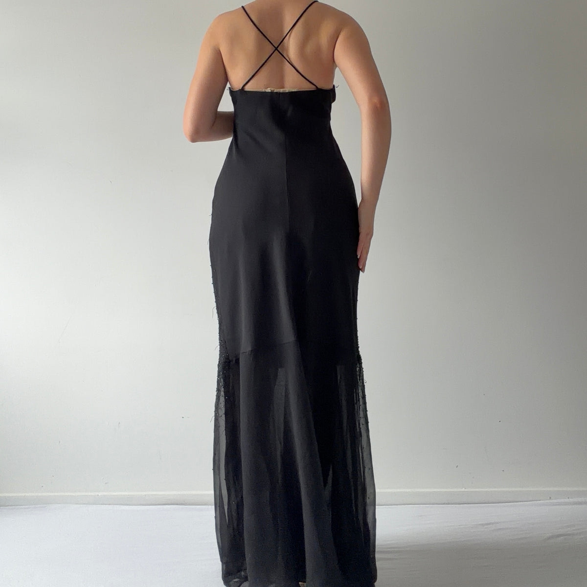 Chelsea Nites Beaded Dress | L