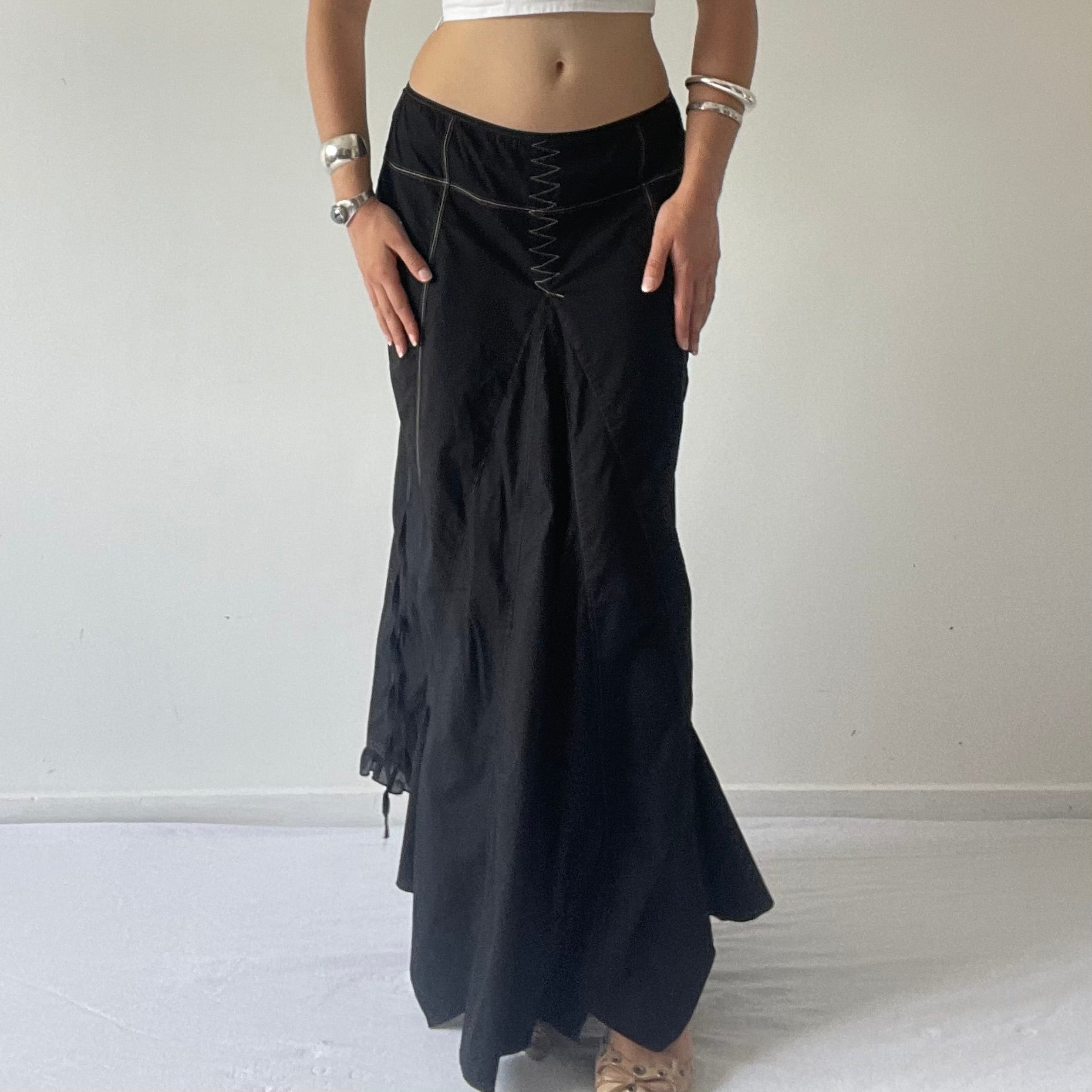 Grace Hill Contrast Midi Skirt | 8-10