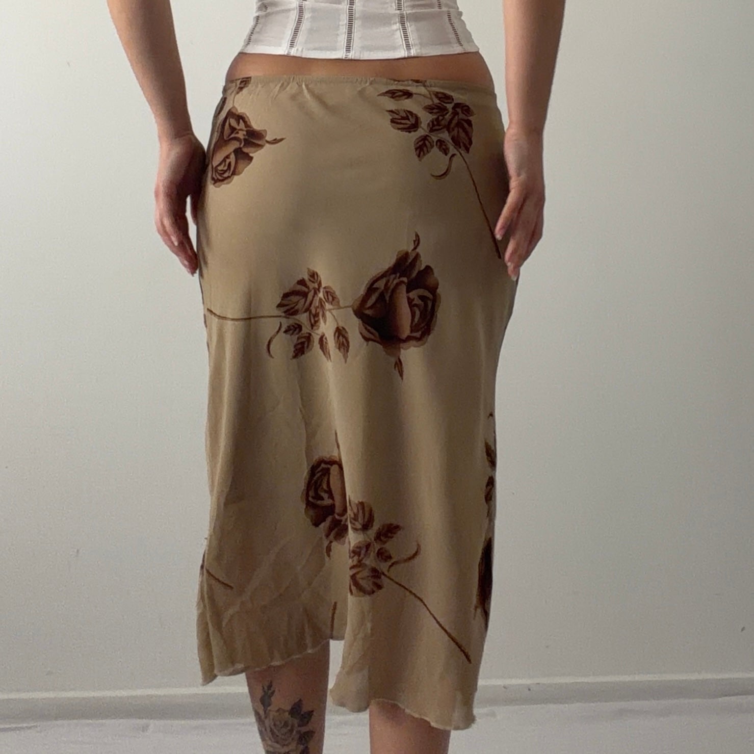 Floral Midi Skirt | M