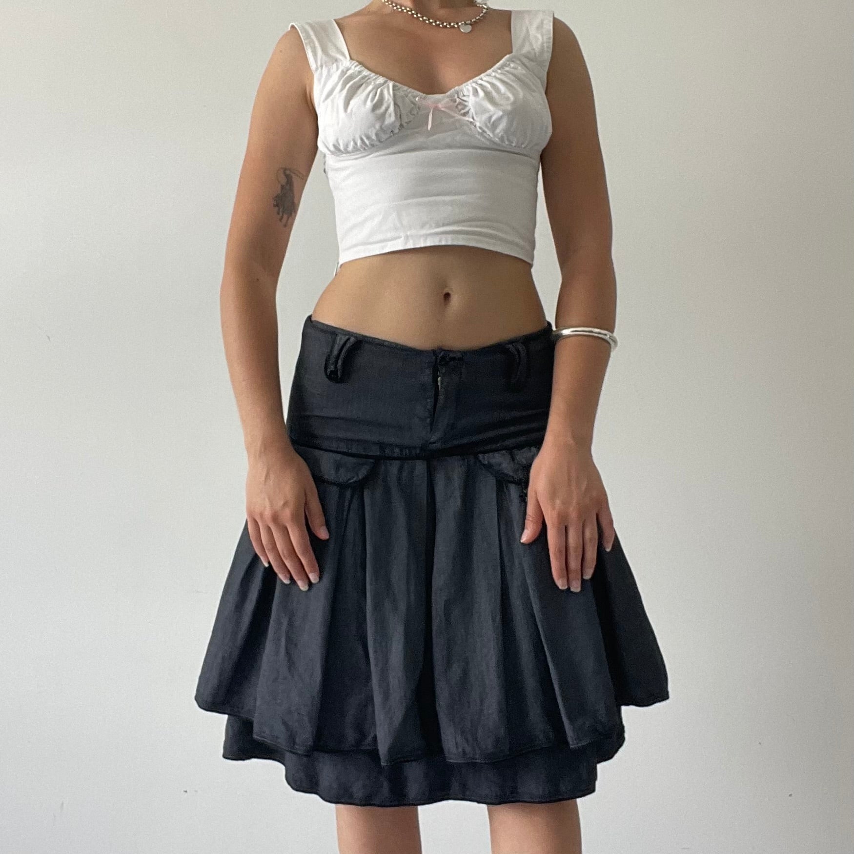 DKNY Pleated Midi Skirt | XS