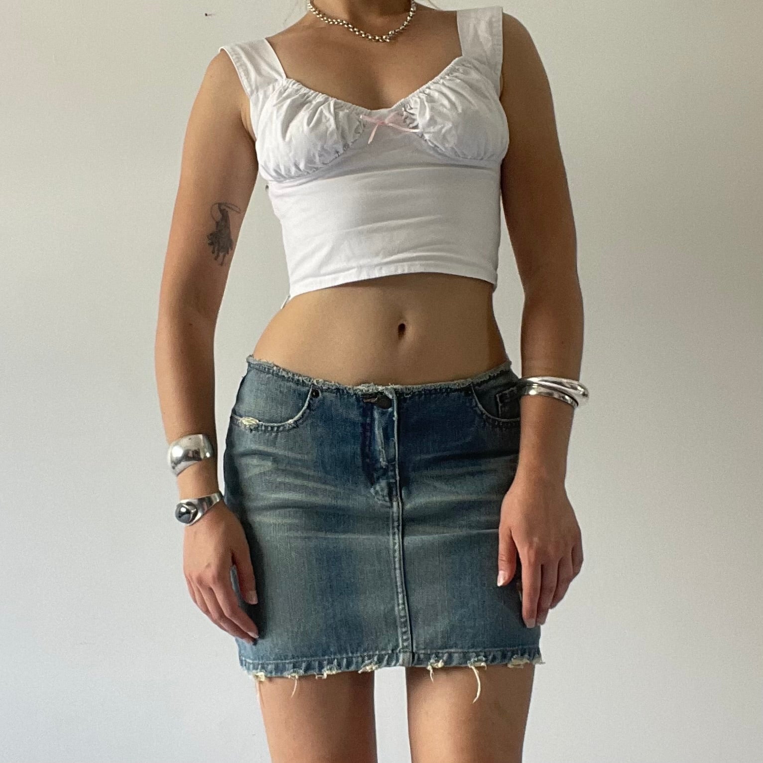 Evidence Denim Mini Skirt | 8-10