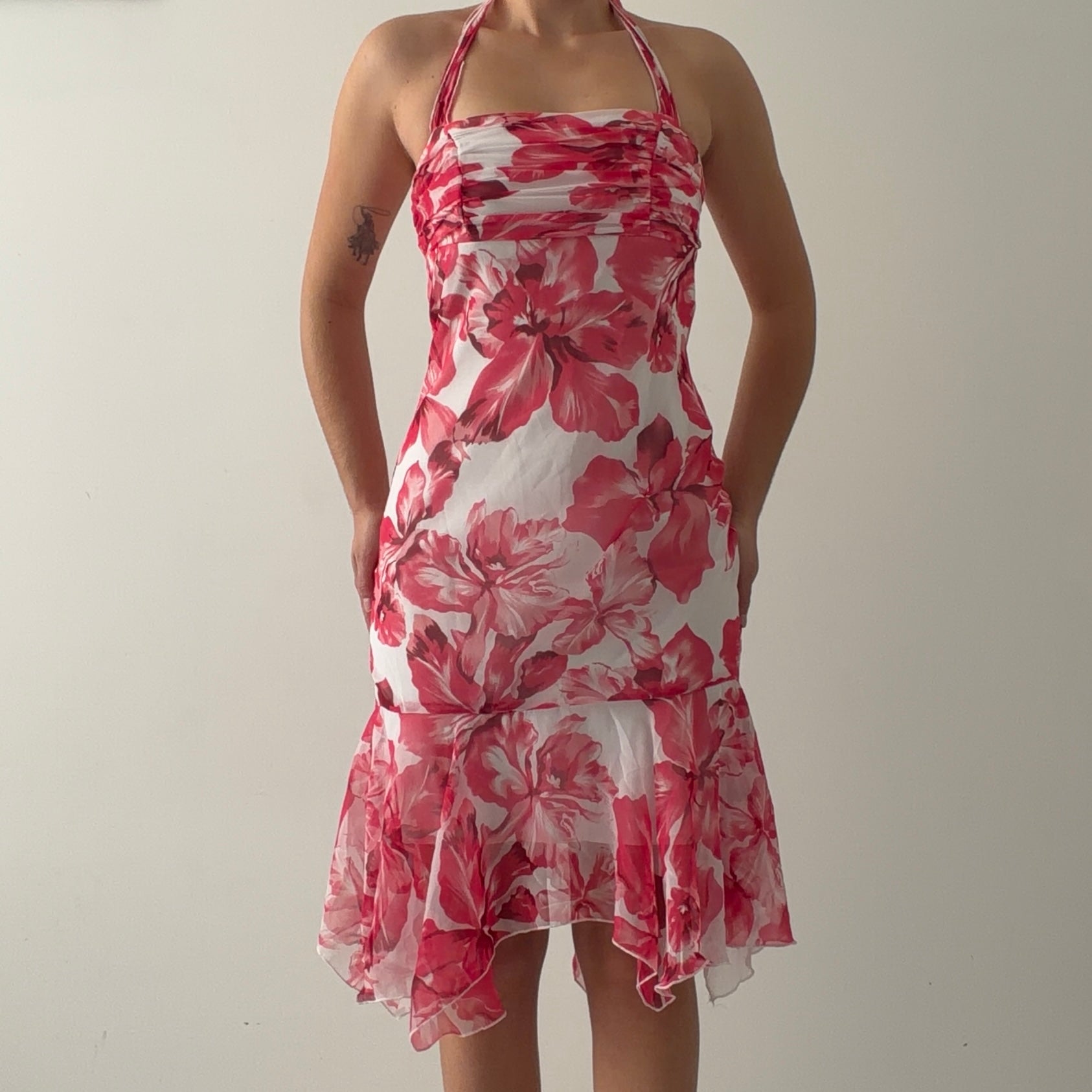 XOXO Floral Halter Midi Dress | XS