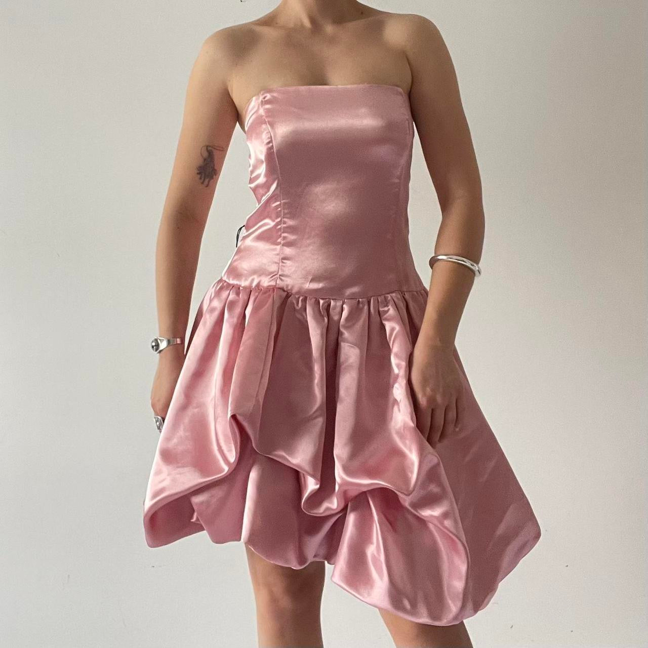 Fiesta Strapless Bubble Hem Mini Dress | 8-10