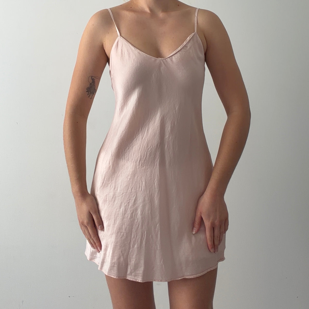 August Silk Mini Slip Dress | 6-8