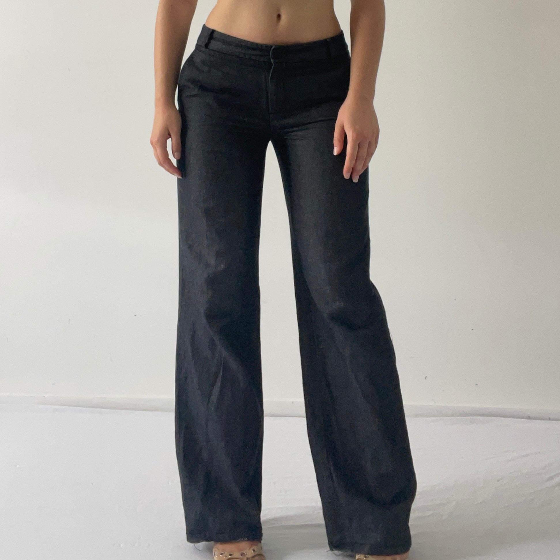 Low Rise Wide Leg Pants | 6-8