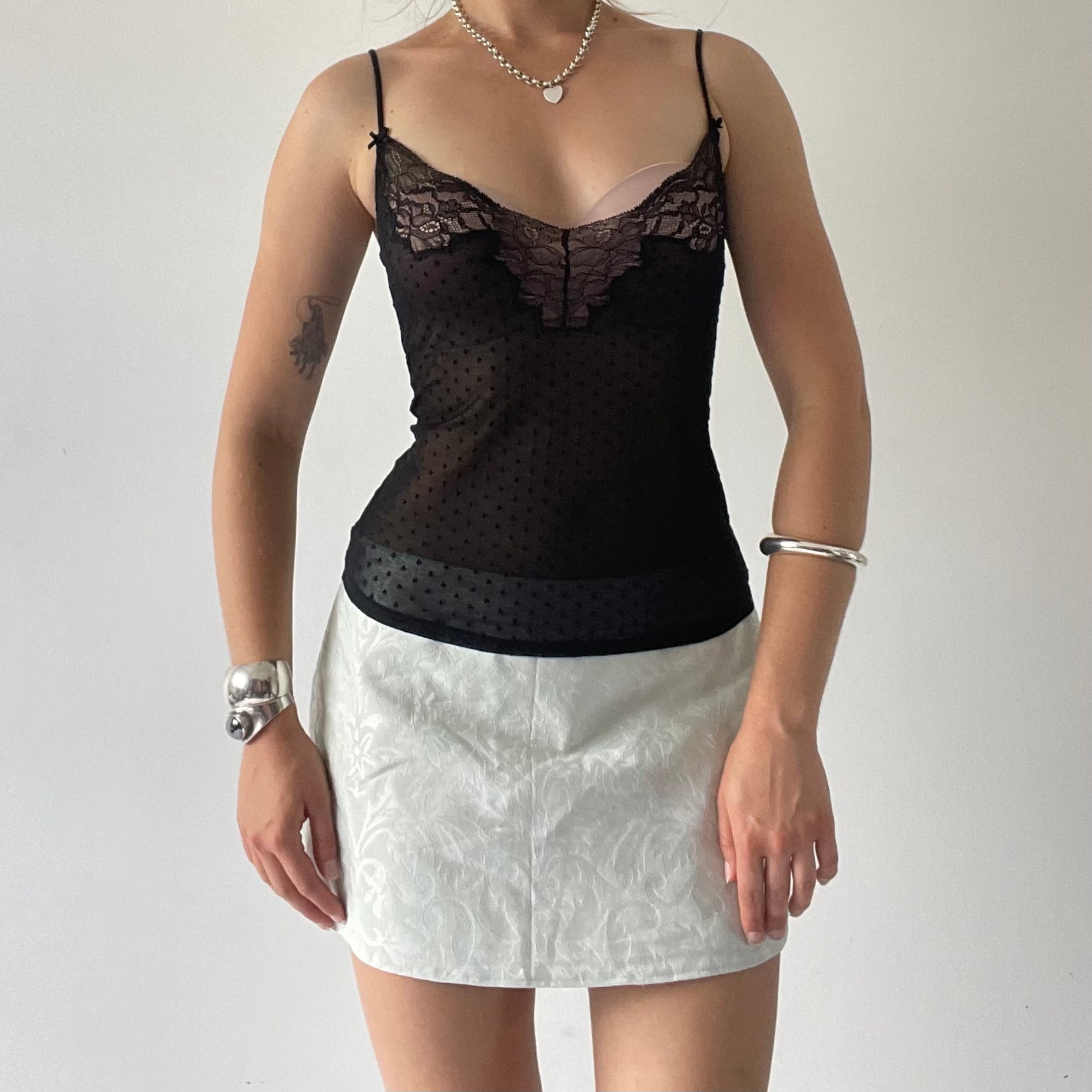 Lace Cami Tank Top | S