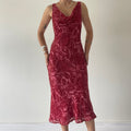 Monsoon Silk Cowl Midi Dress | 8-10