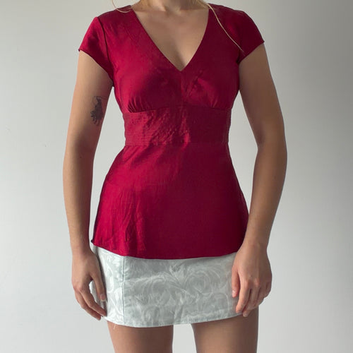 Express Silk Babydoll Top | S-M