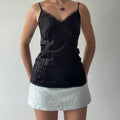 Satin Embroidered Cami Top | S