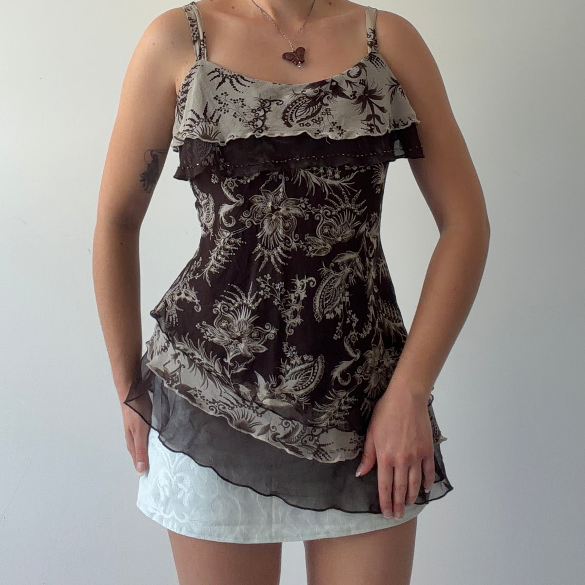 New York City Design Silk Paisley Cami | L-XL