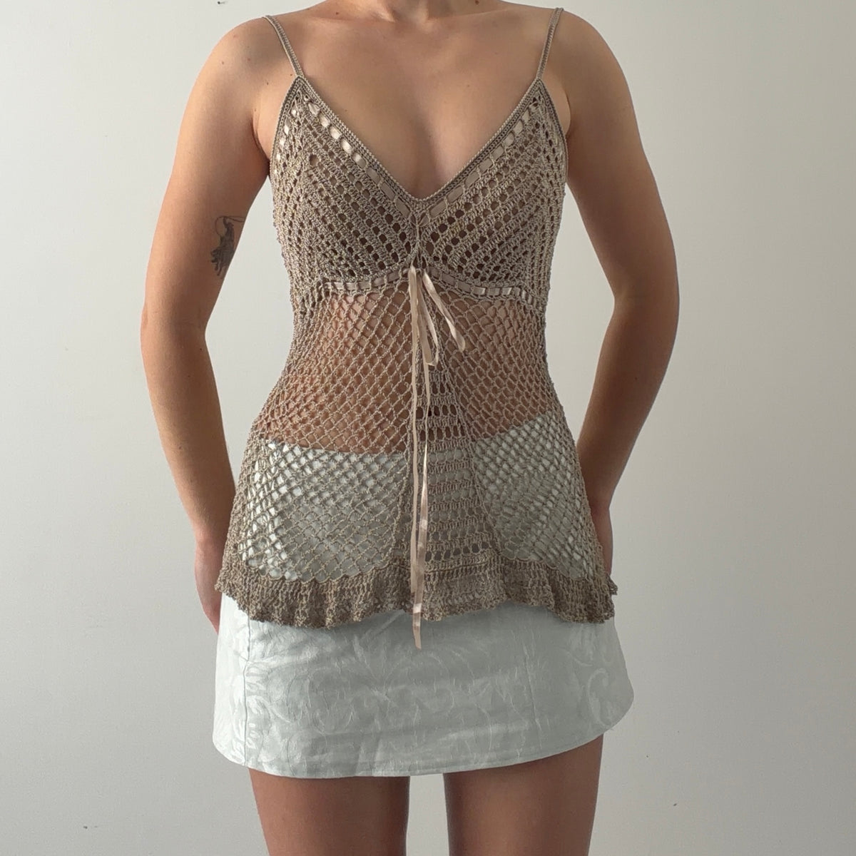 Nathalie B Crochet Cami Top | 8-12