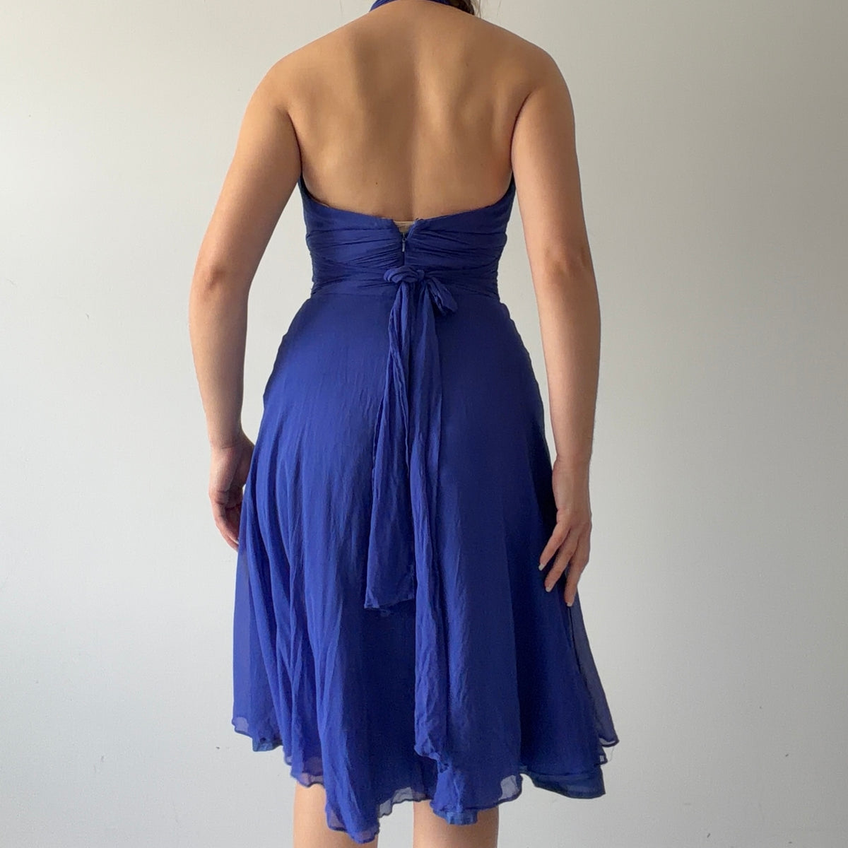 Maggy London Silk Halter Dress | XS