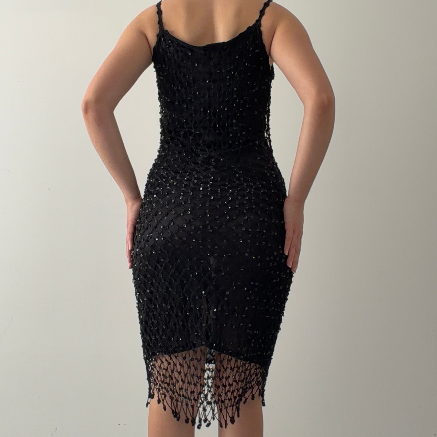 Kiss Kiss Crochet Sequin Dress | 10-12