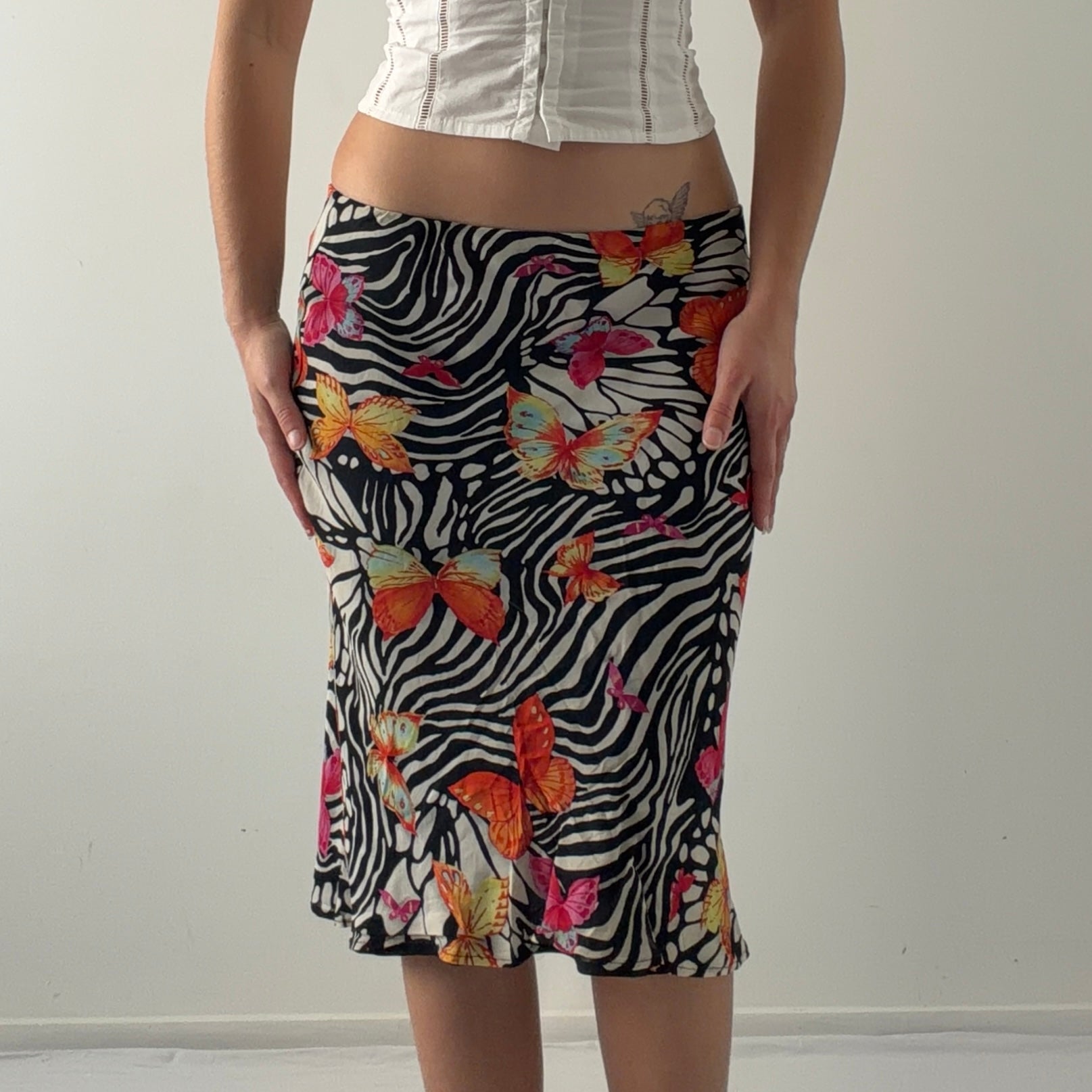 Lily Butterfly Midi Skirt | S