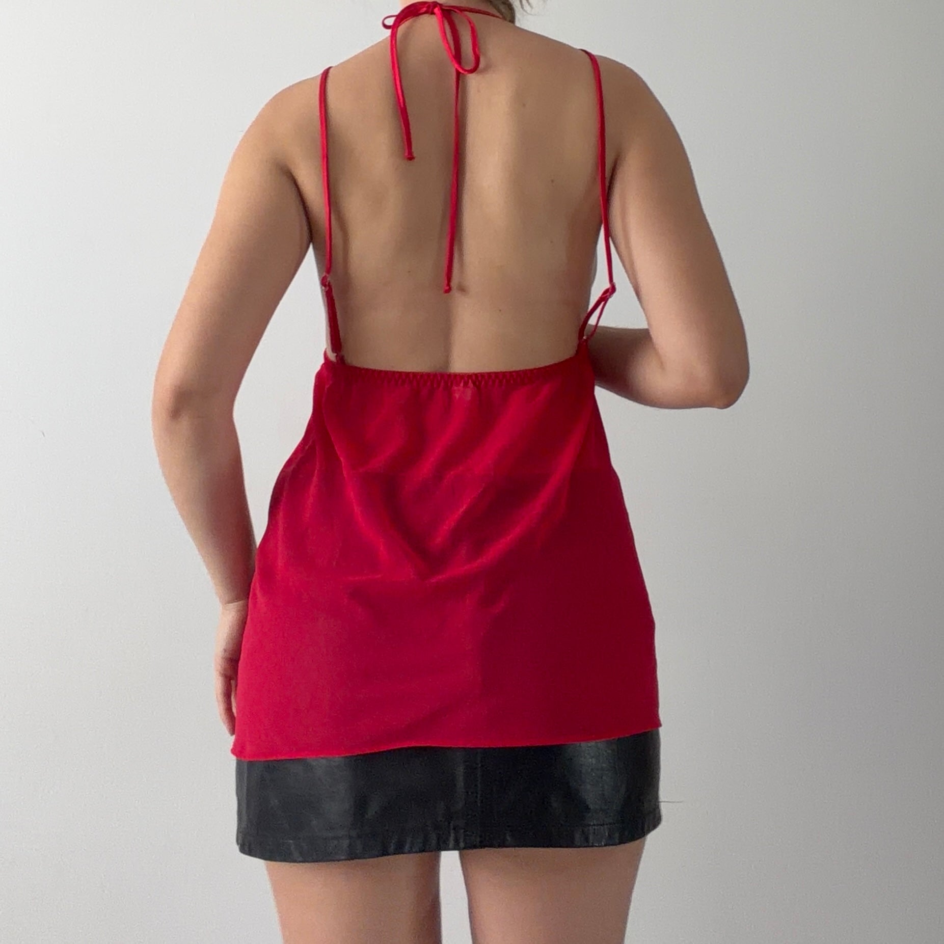 Embroidered Halter Top | 12-14