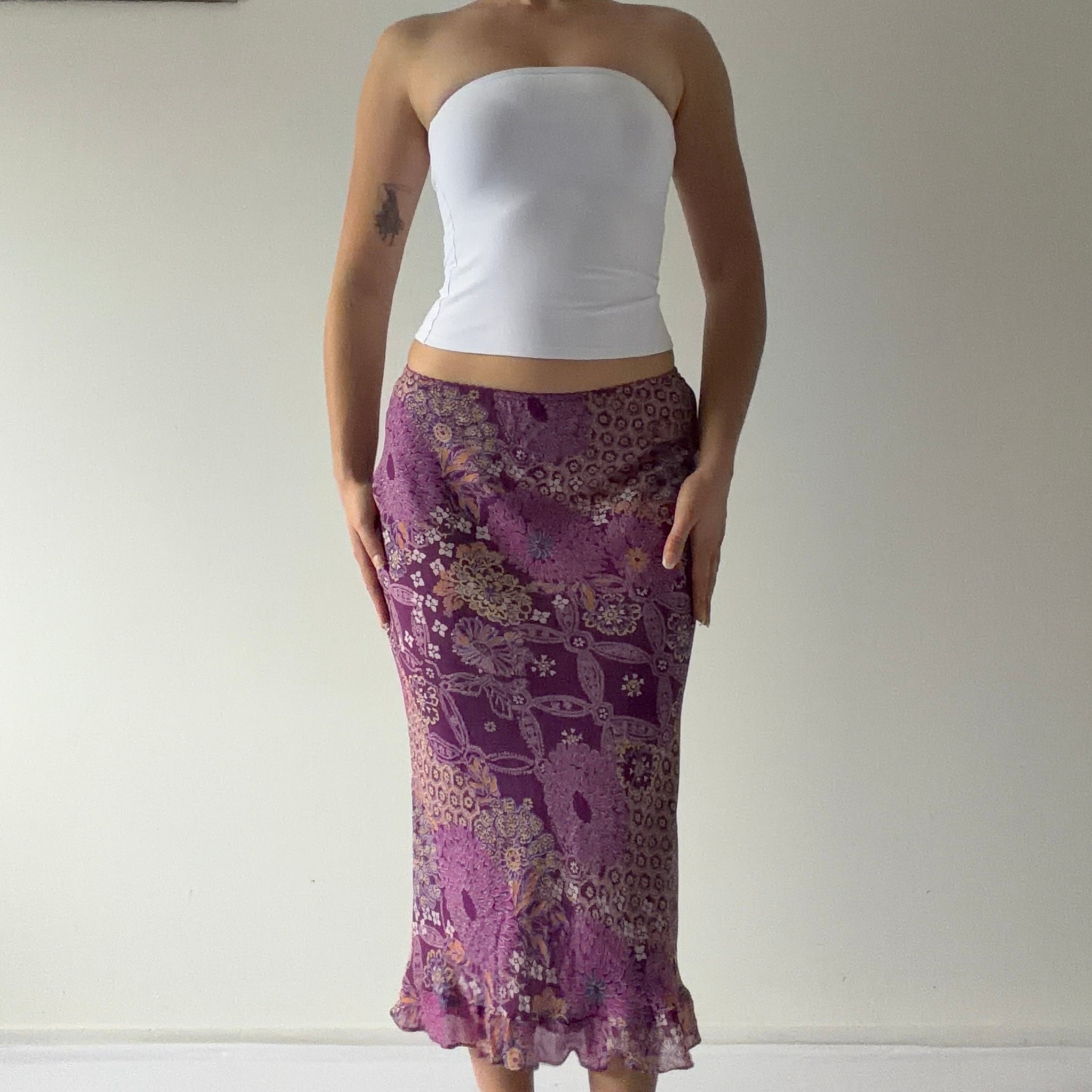 FWH Bias Cut Midi Skirt | Made in Australia | 6-8