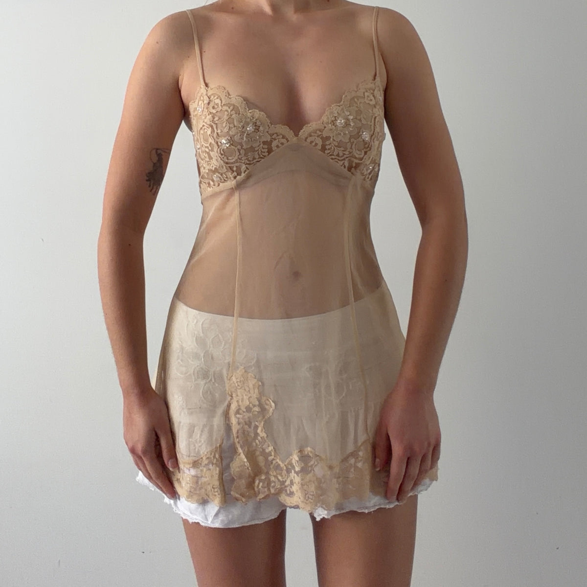 Victoria's Secret Mesh Babydoll Slip | M