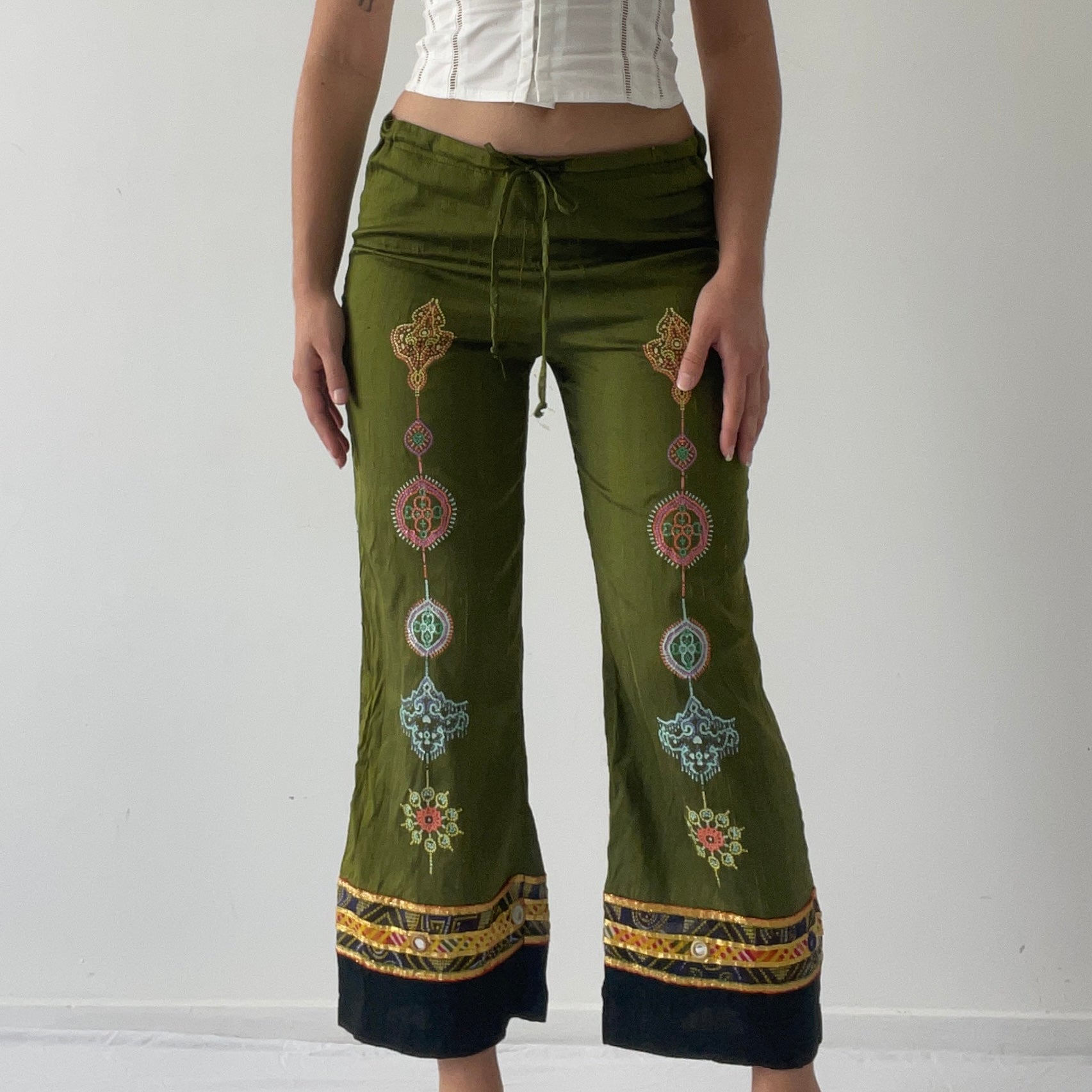 Silk Capri Pant | Made in NZ | S
