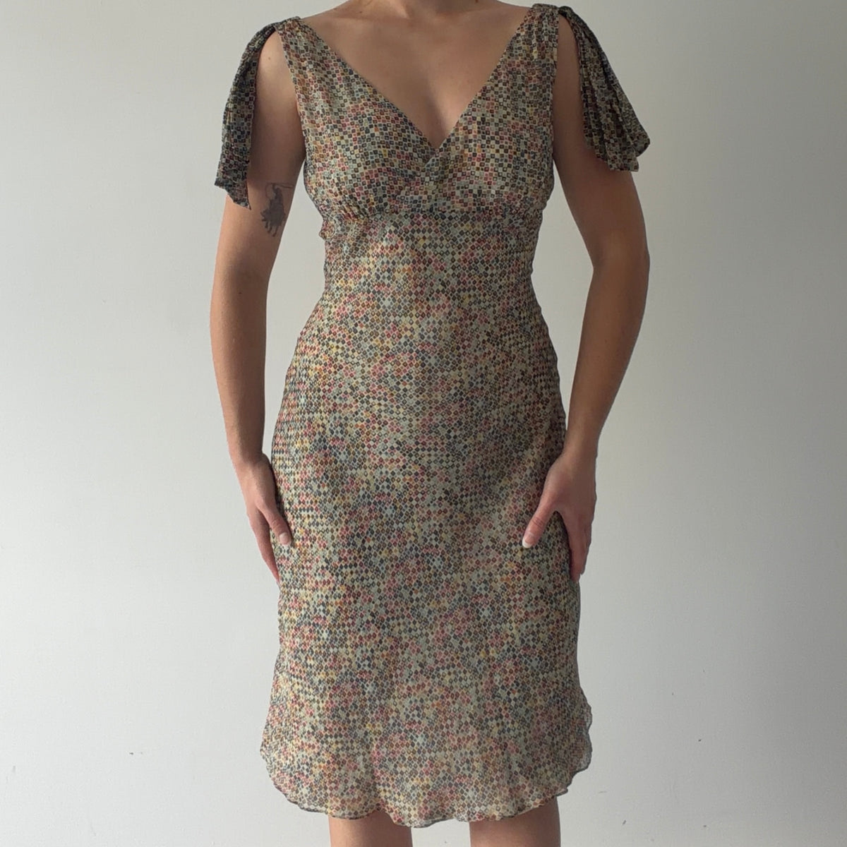BCBG Silk Midi Dress | S-M