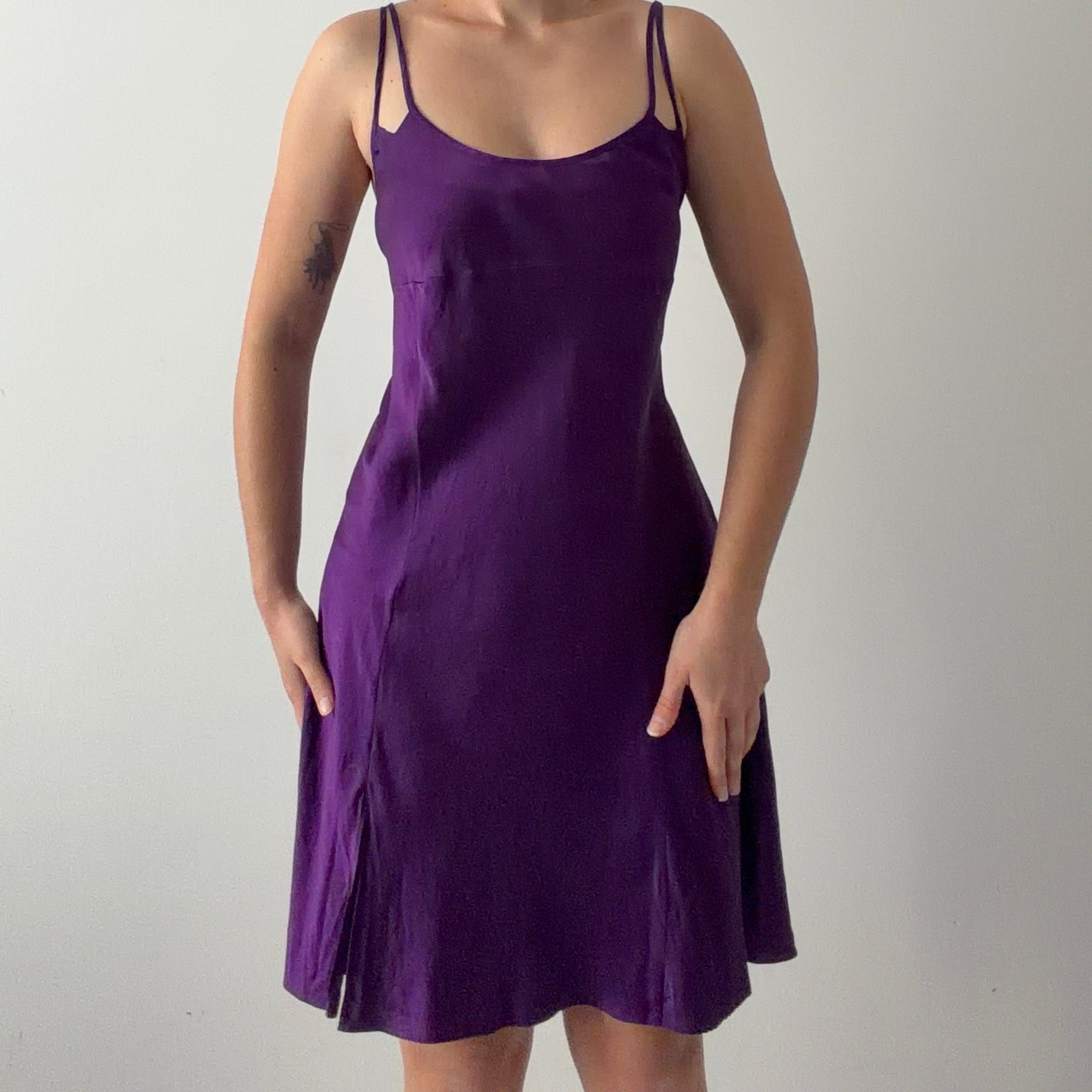 Valarie Stevens Silk Slip Dress | L