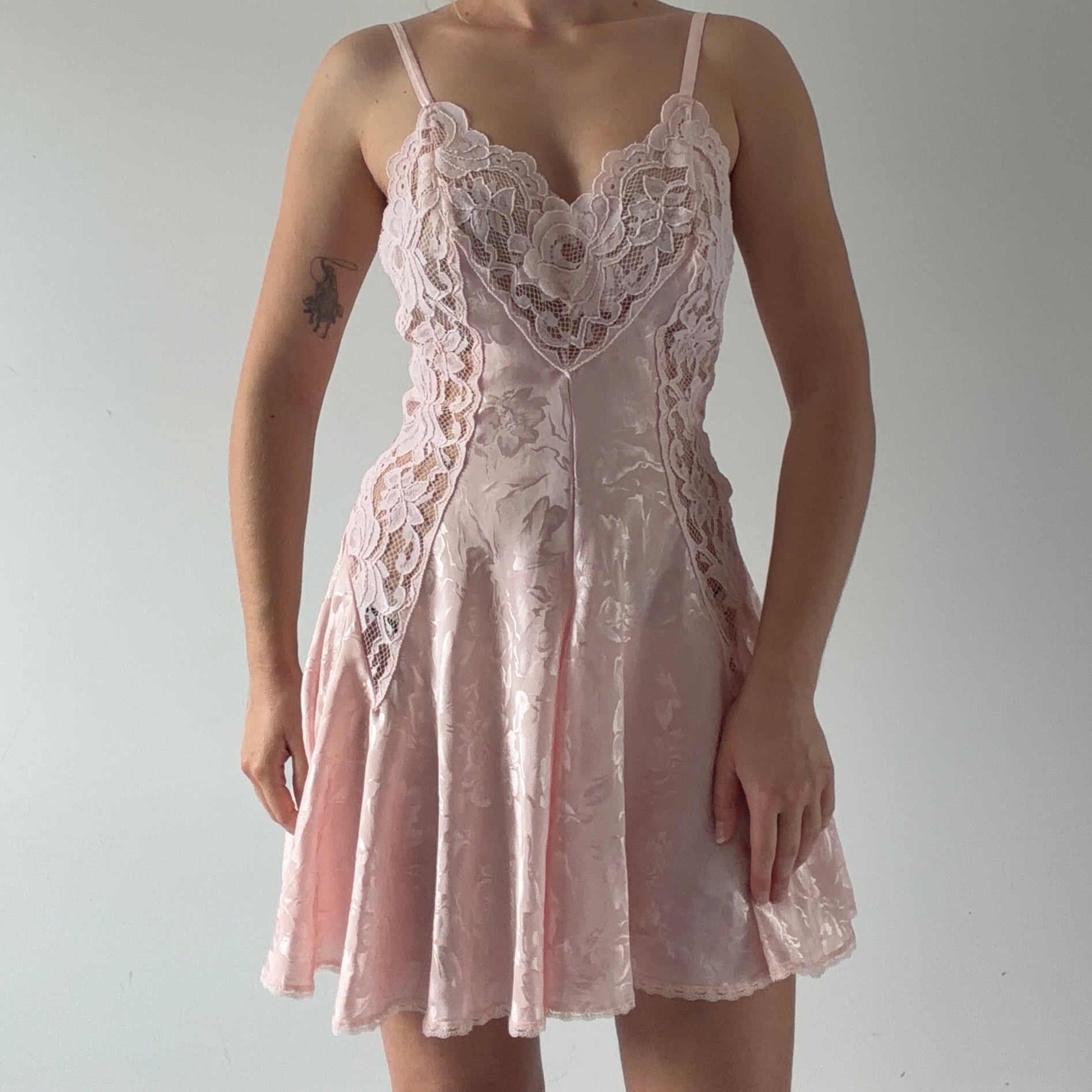 Amelia's Satin Lace Mini Dress | XS