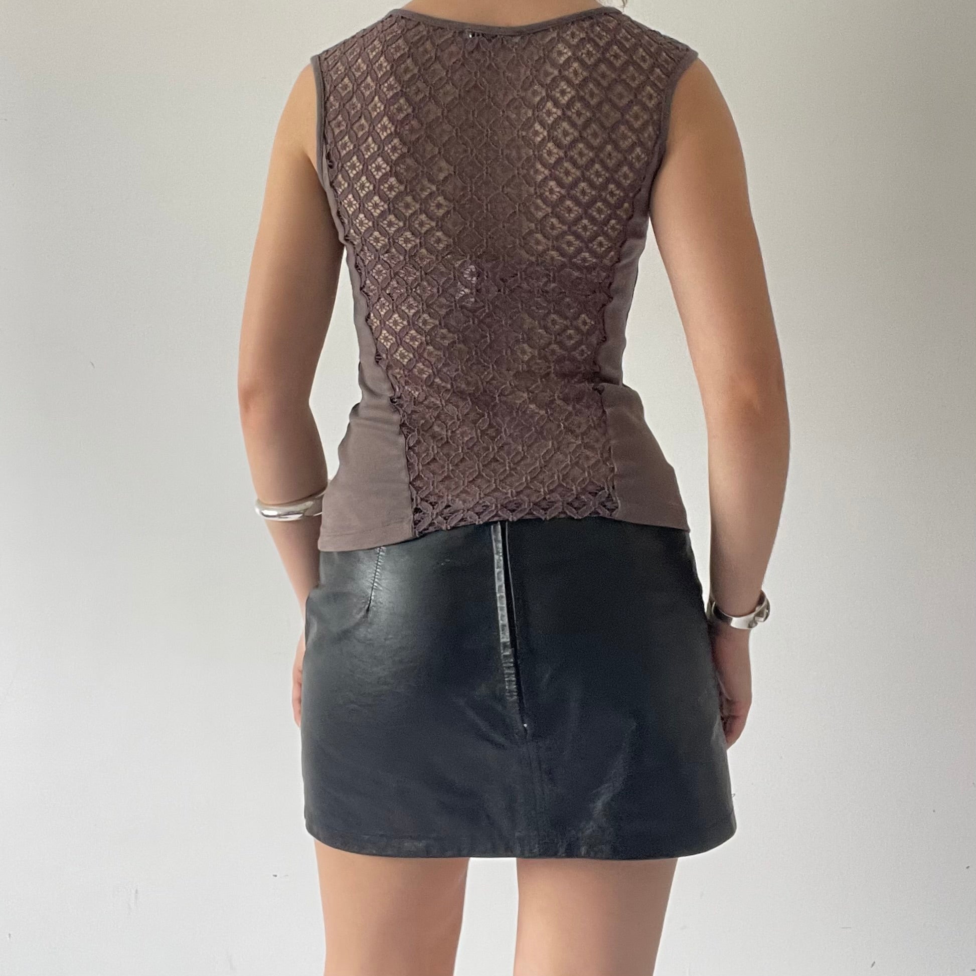 Kookai Tank with Open Mesh Back | S