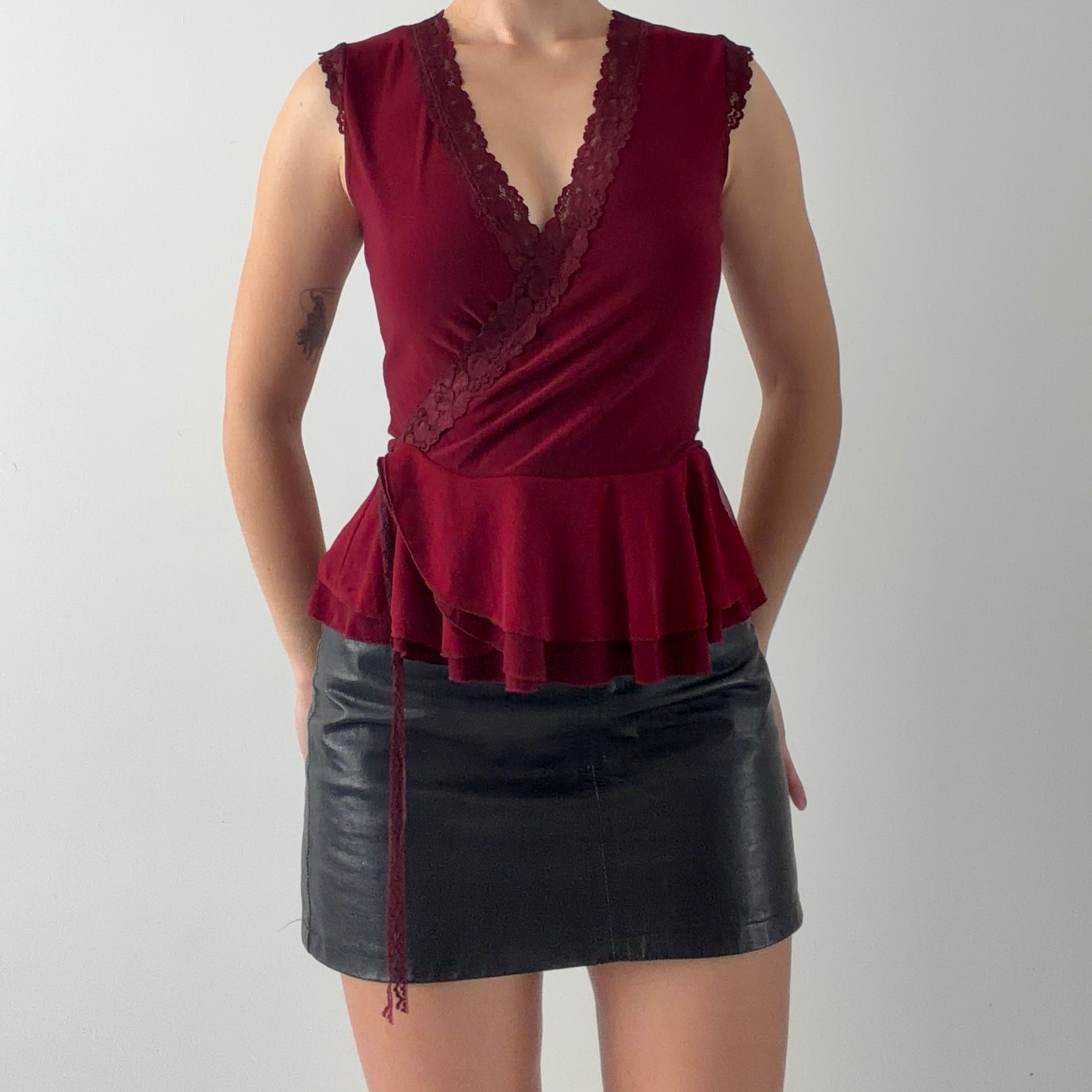 Wild Child Wrap Top | M