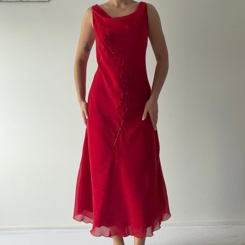 Liz Jordan Cowl Maxi Dress | 12