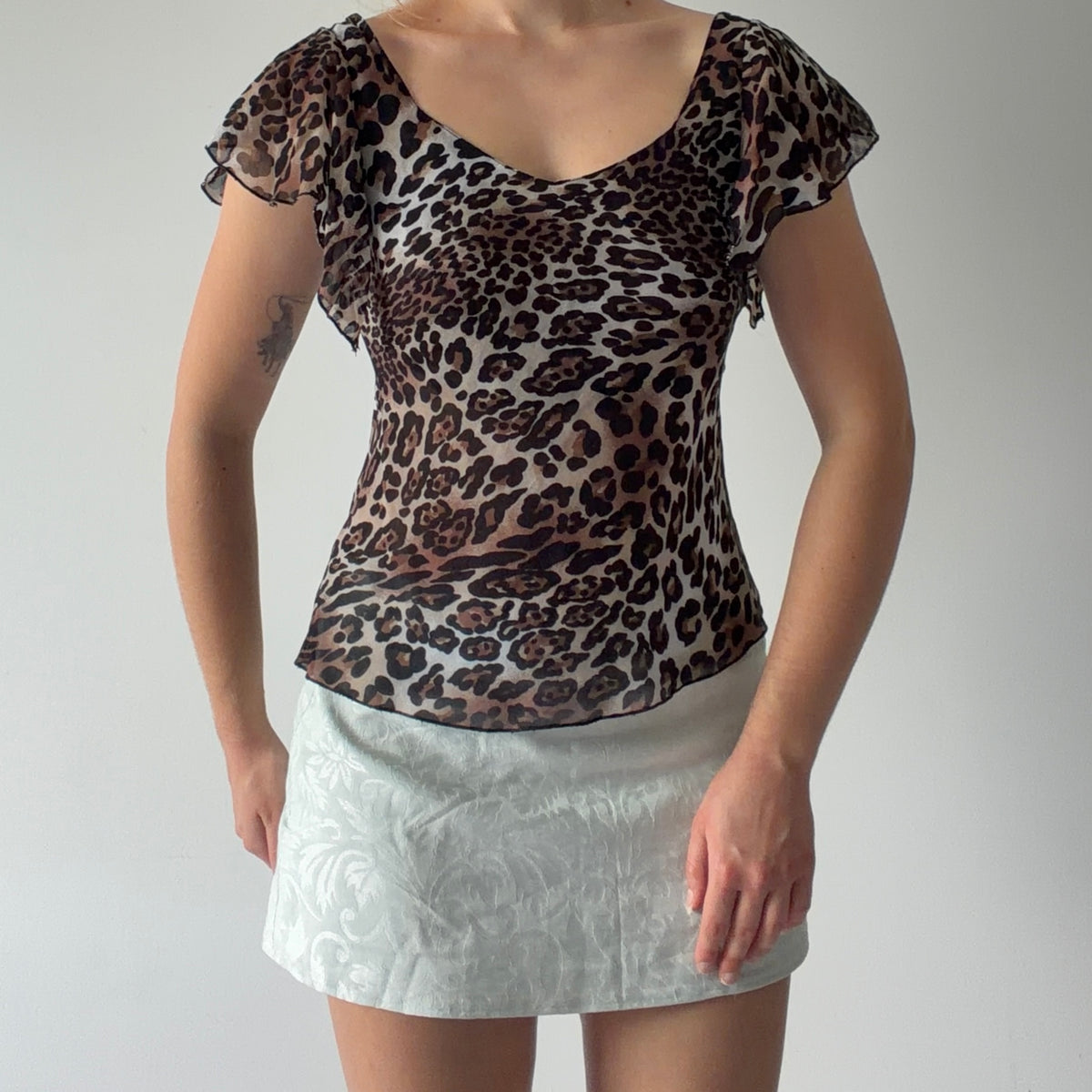 Escandelle Leopard Print Cami Top | S-M