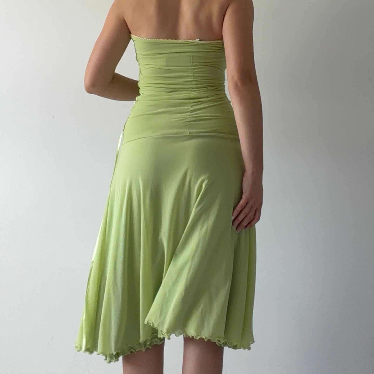 Rosella Milano Strapless Ribbon Dress | M