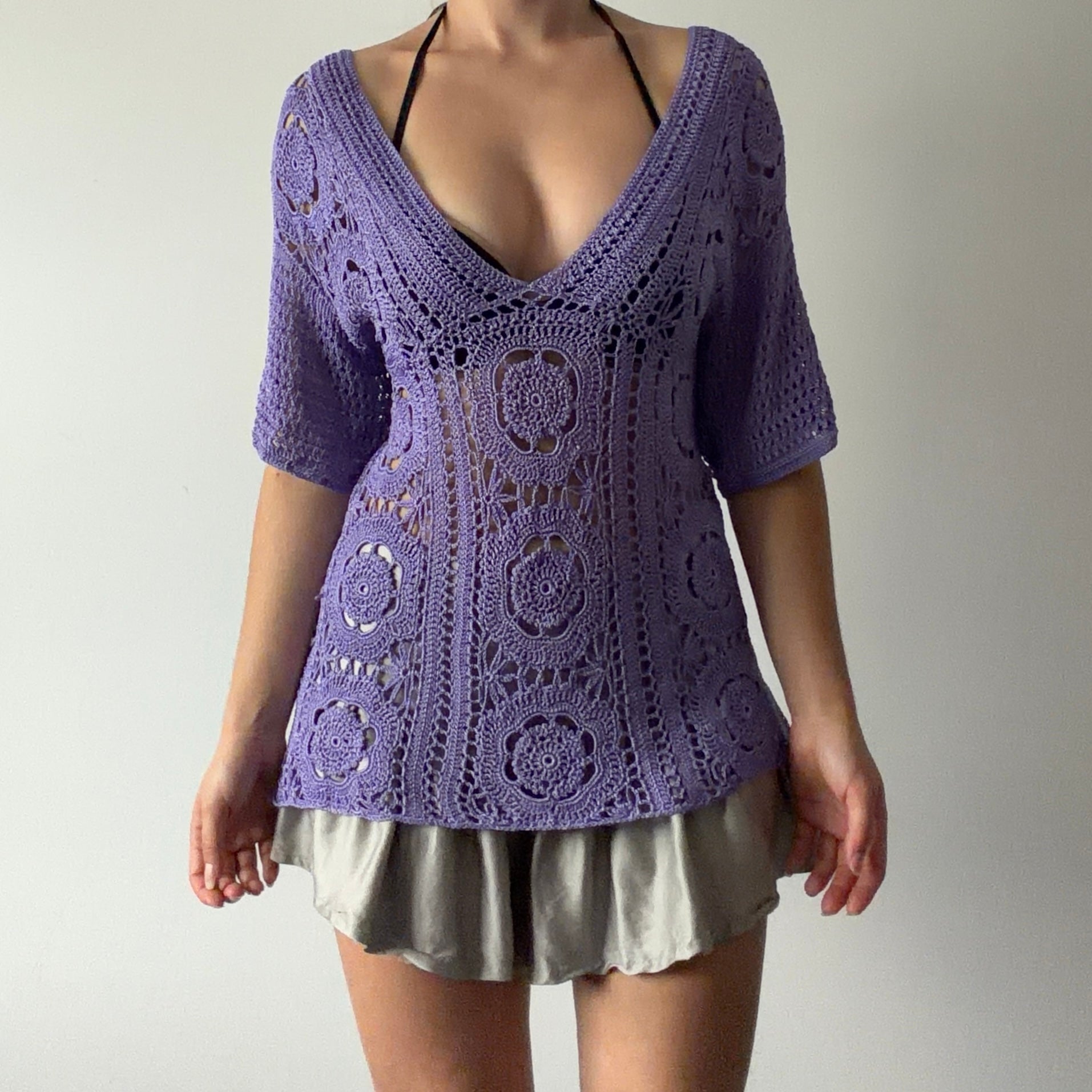 Coldwater Creek Crochet Top | 10-12