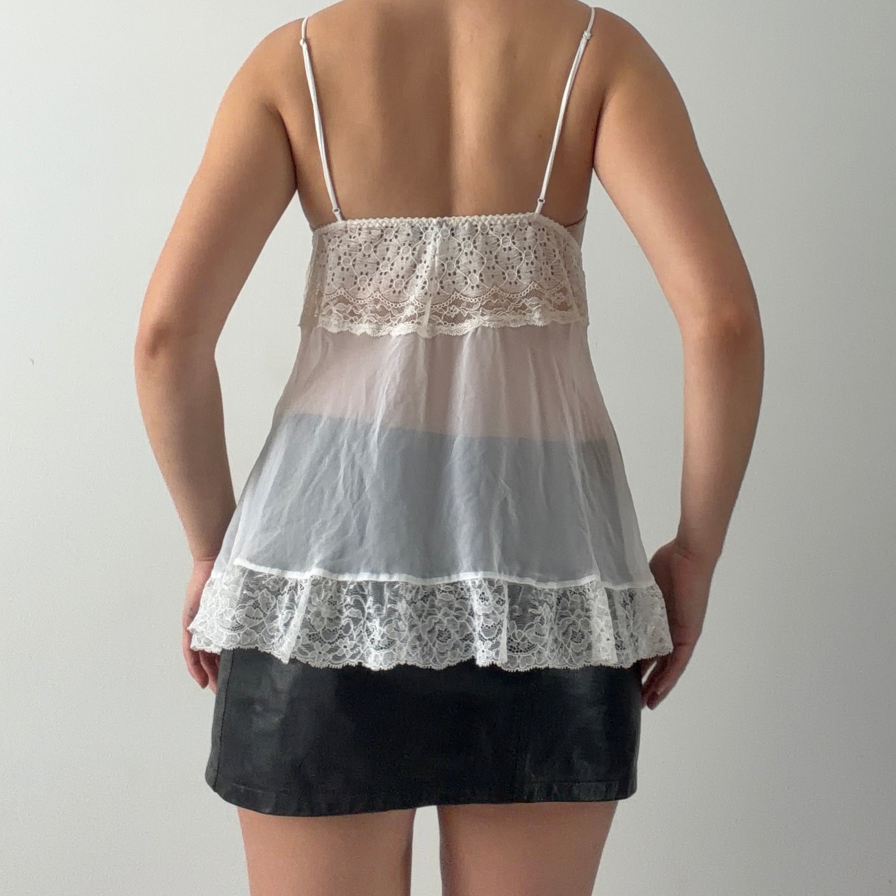 Victoria's Secret Lace Ruffle Babydoll | S