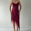 Laura Ryner Beaded Midi Dress | L