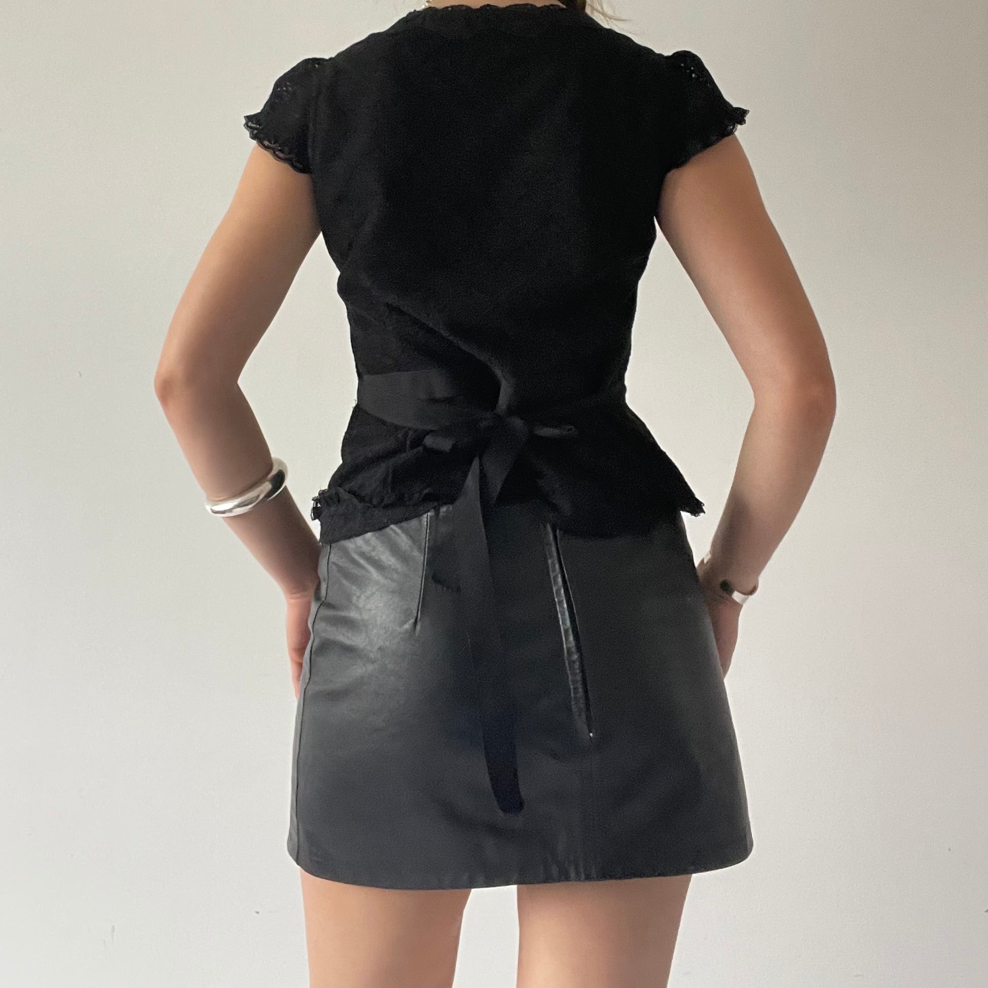 Lace Cap Sleeve Top | 6-8