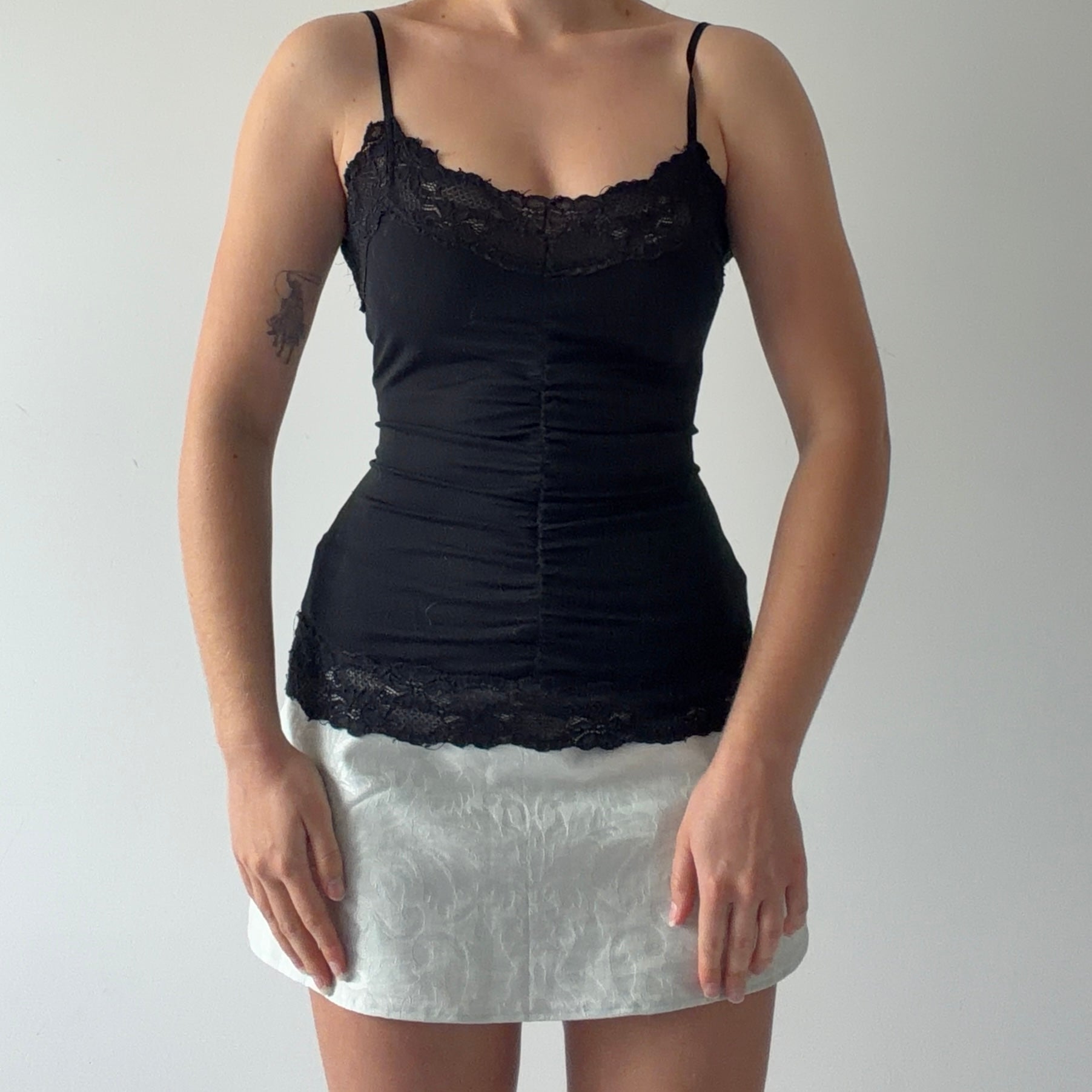 Patrice Breal Lace Ruched Cami | 8-10