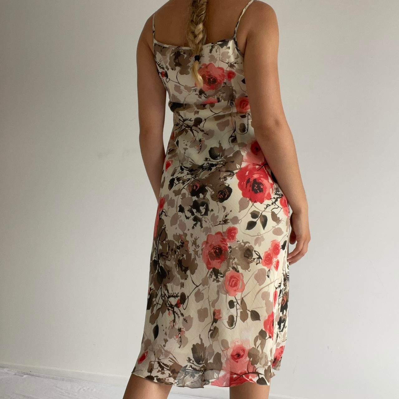 Mosaic Floral Midi Dress | S