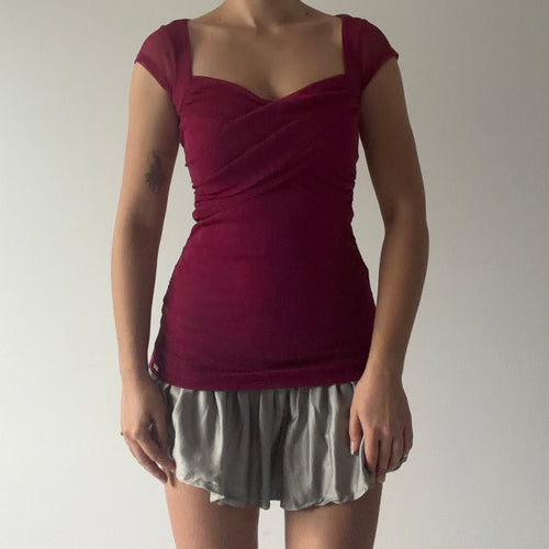 Guess Mesh Babydoll Top | S