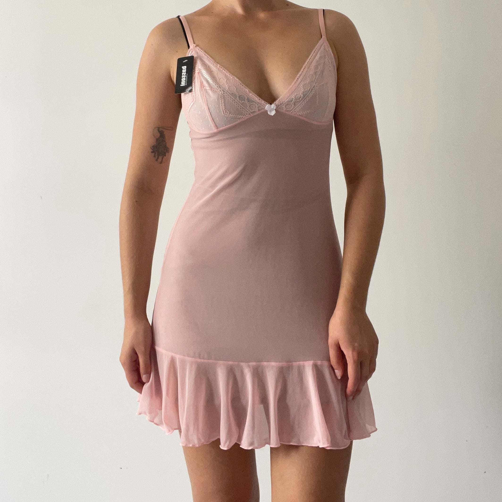 Bassoni Lace Lingerie Slip Dress | 8-10