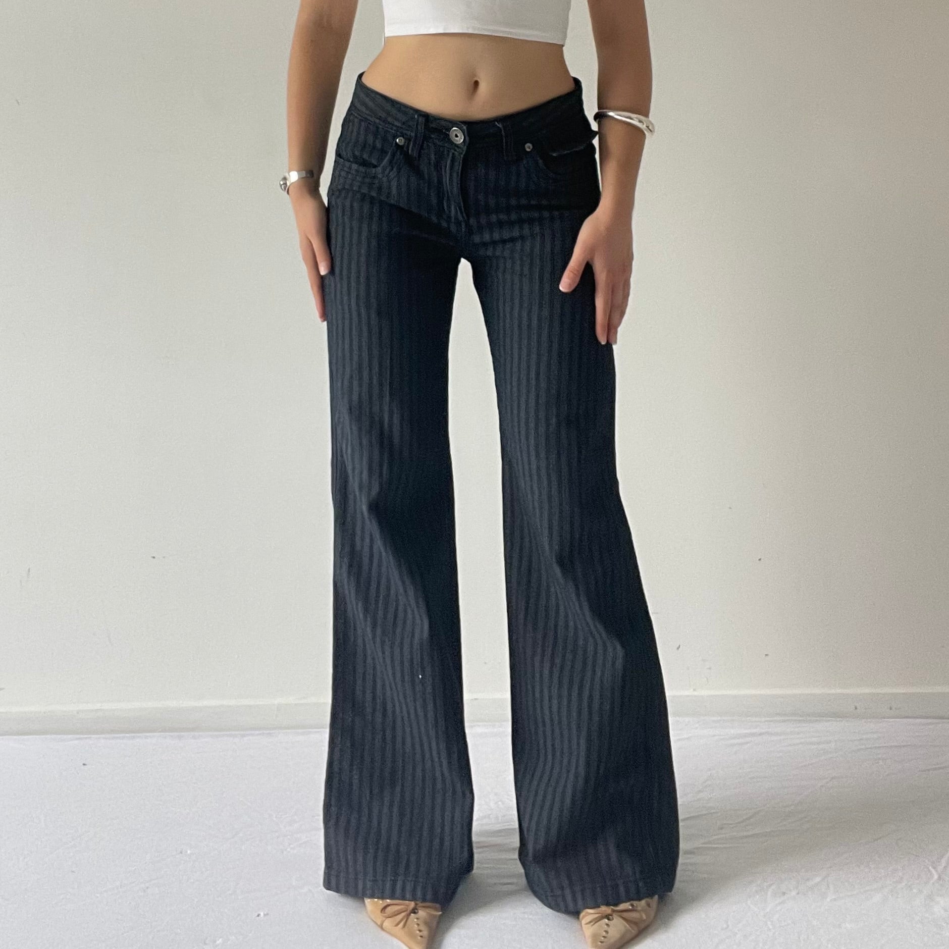 Low Rise Wide Leg Pants | 6-8