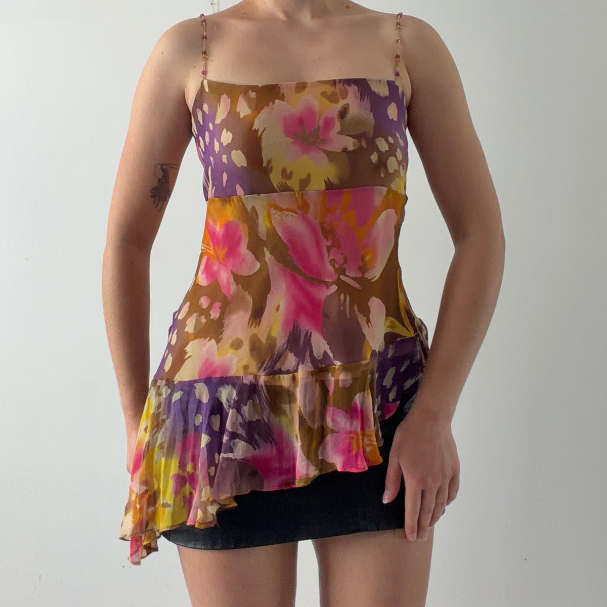 Ice Silk Asymmetric Cami | S