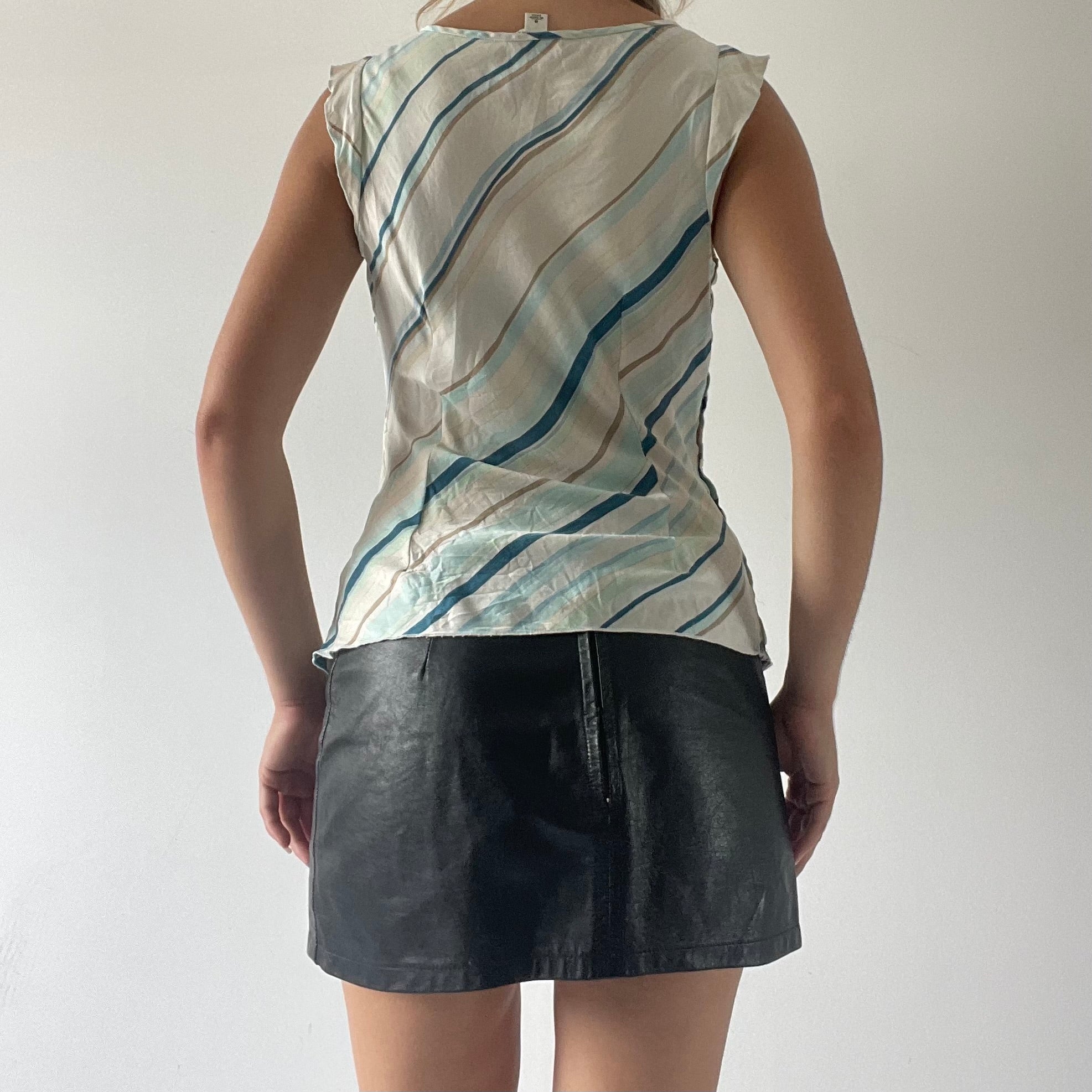 Silk Stripe Top | 6-8