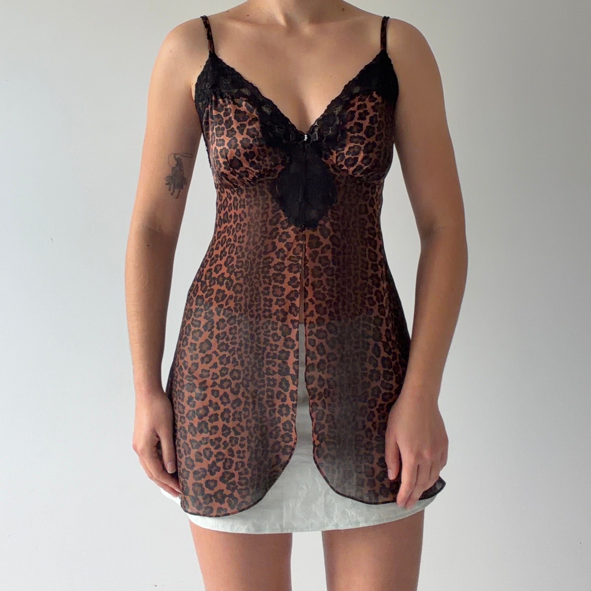 Secret Treasures Leopard Babydoll Top | M
