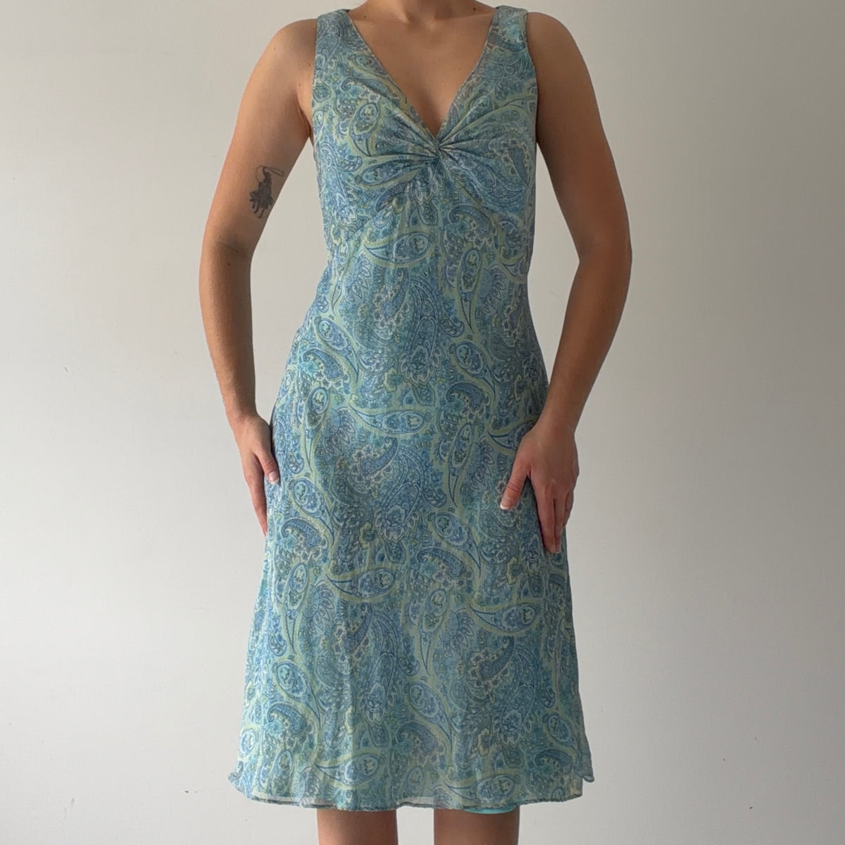 Ann Taylor Silk Midi Dress | L