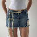 Rip Curl Distressed Mini Skirt | XS