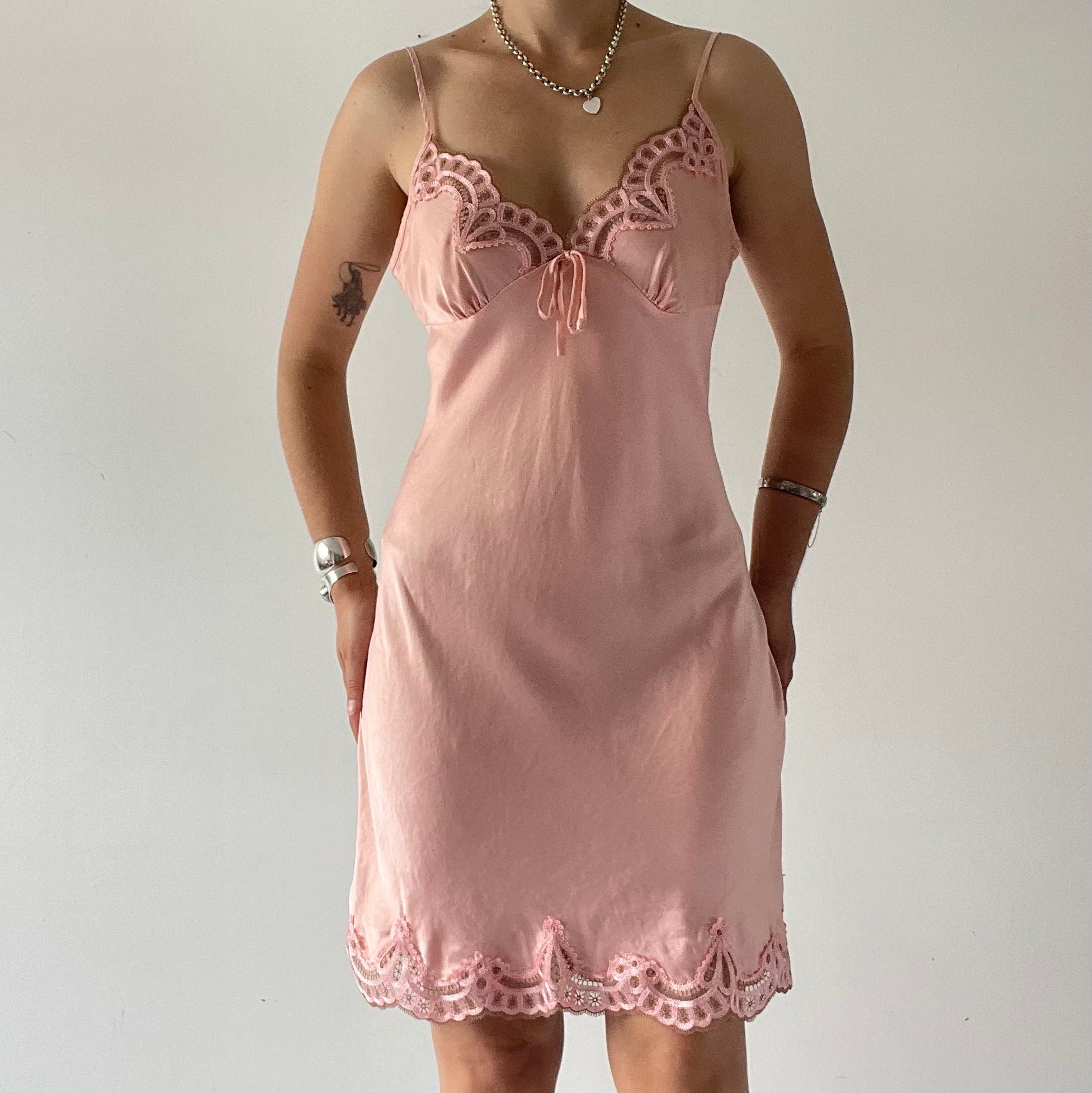 100% Silk Midi Slip Dress | 8-10