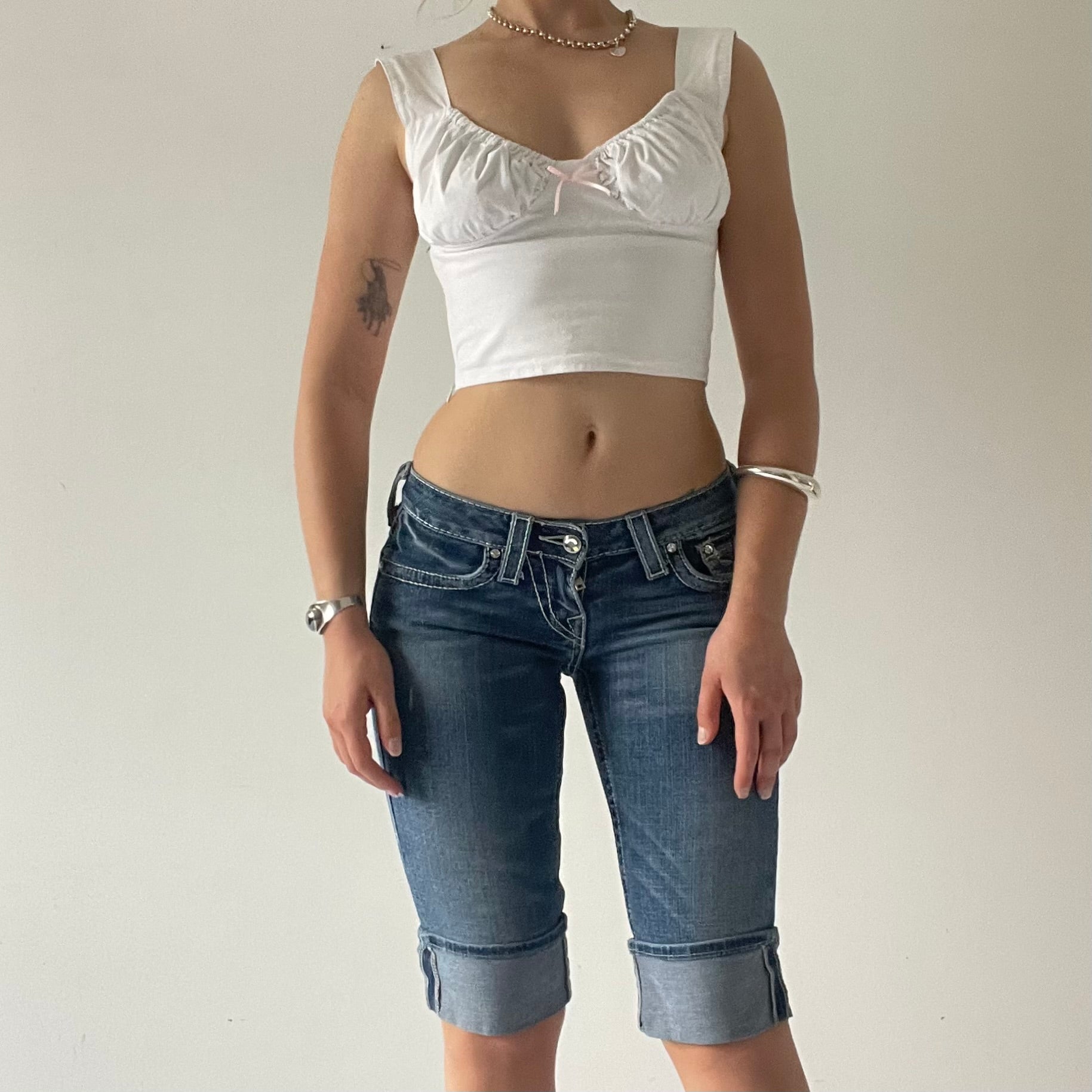 True Religion Denim Capri Shorts