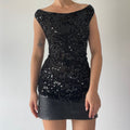 Max Crochet Sequin Top | L